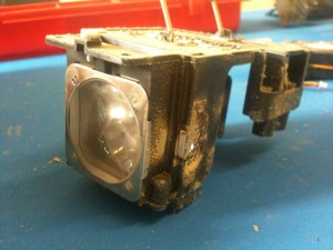 Dust build up on LAMP